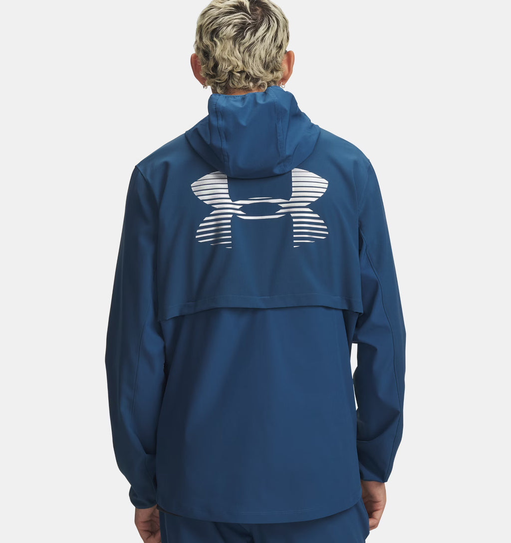Veste Under Armour Homme – Velociti Pro Storm Bleu Foncé Coupe Ajustée