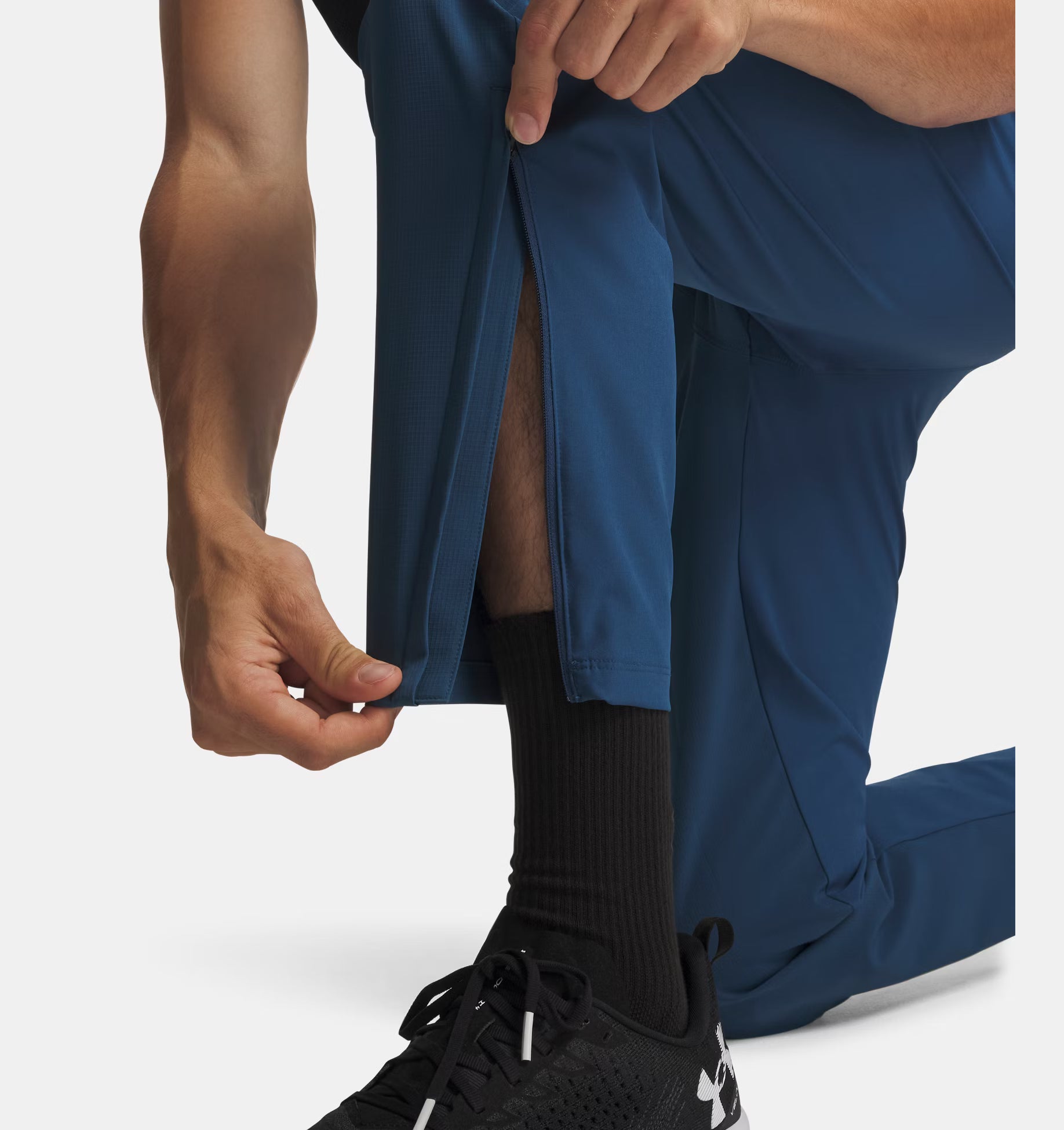 Pantalon Under Armour Homme – Velociti Pro Storm Bleu Foncé Coupe Ajustée