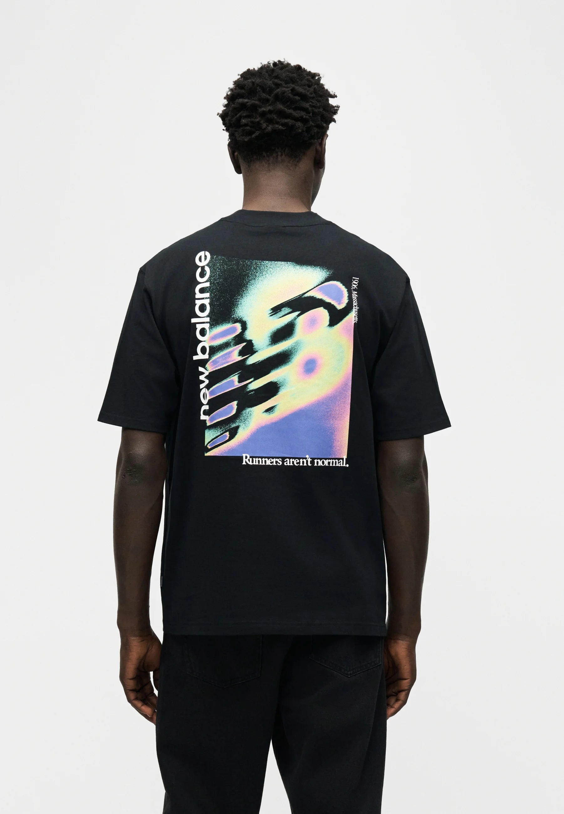 T-shirt New Balance Homme – NEO HM SS Noir Motif Coloré