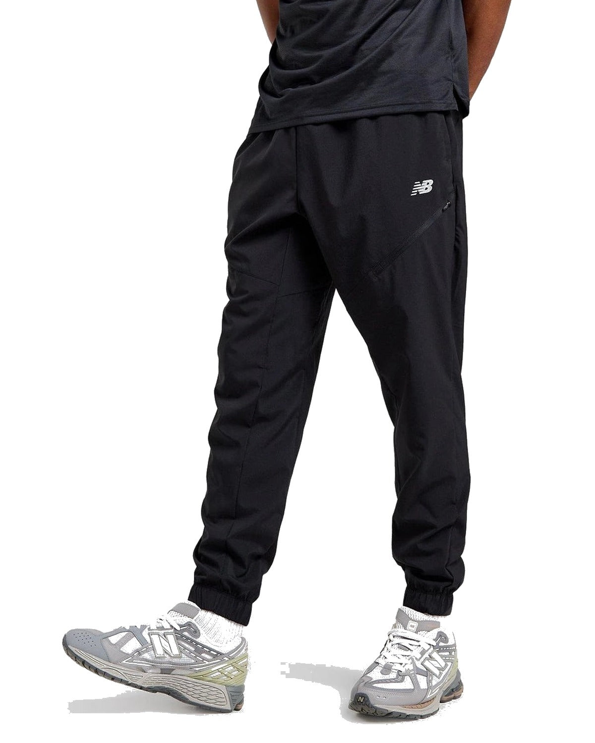 Pantalon New Balance Homme – Sport Woven Noir Léger Confort