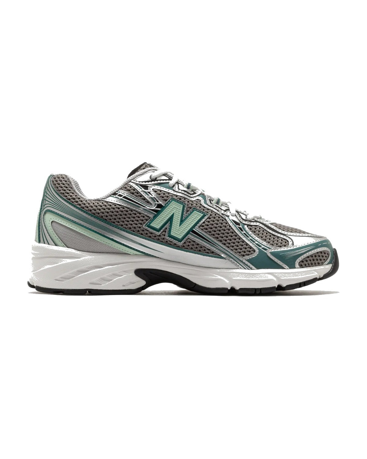 New Balance 740 - Silver Metallic and New Spruce