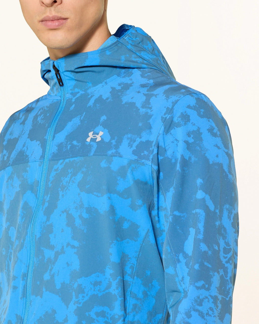 Veste Under Armour Homme – Velociti Pro Storm Bleu Motif Coupe Ajustée